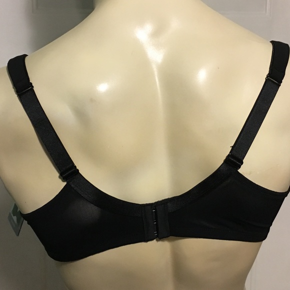 Catherines Balconette Underwire Bra Black Medium Coverage Adjustable 54DD - Picture 2 of 3